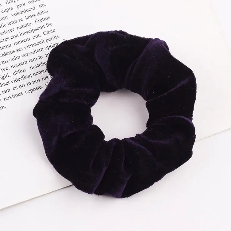 Velvet Scrunchie Women Girls Elastic Hair Rubber Bands Accessories Gum For Women Tie Hair Ring Rope Ponytail Holder Headdress