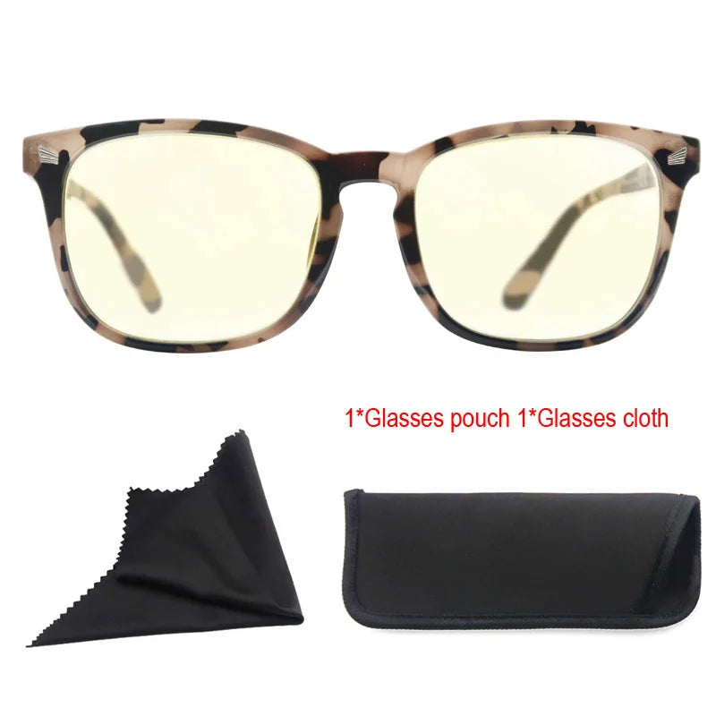 Blue Light Blocking Reading Glasses Women Stylish Square Readers Men UV Protection Magnifying Glasses Anti Glare 0 Degree