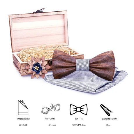 2019 Wood Wooden Bow Tie camisas mujer Floral Bowtie modis gravata tie ties for men cravate homme noeud papillon chemise femme