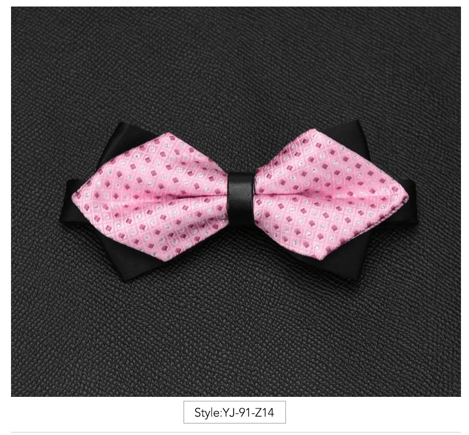 Men Bowtie Newest Butterfly Knot Mens Accessories Luxurious Bow Tie Black Cravat Formal Commercial Suit Wedding Ceremony Ties