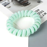 High Elasticity Telephone Coil Hairbands Women Spiral Hair Ties Girls Hair Rings Rope Solid Color Hair Accessories Gum Scrunchy