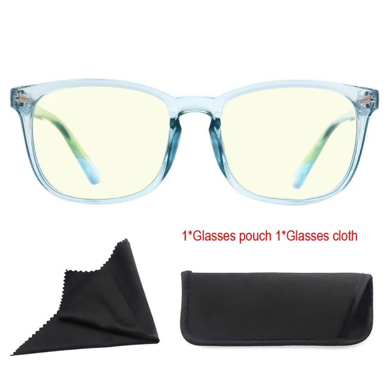 Blue Light Blocking Reading Glasses Women Stylish Square Readers Men UV Protection Magnifying Glasses Anti Glare 0 Degree