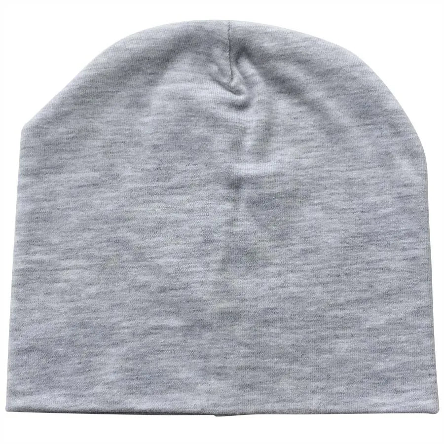 Cotton Newborn Baby Hat Girl Boy Cap Newborn 0-2Years Kids Beanie Candy Color White Black Cotton Casual Nightcap Children Cap