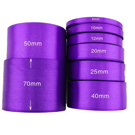 Purple Satin Ribbon Wholesale Gift Wrapping Christmas ribbons