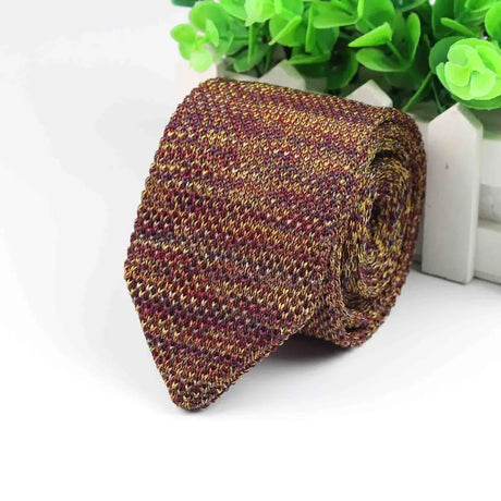 New Style Fashion Men's Colourful Tie Knit Knitted Ties Necktie Normal Slim Classic Woven Cravate Narrow Neckties