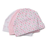 New Born Baby Boy Hats 3/5Pieces Cotton Baby Girls Hats Cartoon 0-6Months Unisex Soft Solid Color Infant Accessories
