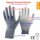 24Pieces/12 Pairs Work Gloves For PU Palm Coating Safety Protective Glove Nitrile Professional Safety Suppliers