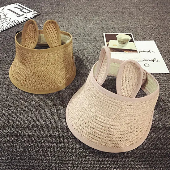 Cartoon Floppy Sun Hat for Kids Summer Beach Cap Sunshade Visor Top Unisex Baby Girl Boy Children's Sun Protection Accessory