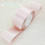 (25 yards/roll) Light Pink Single Face Satin Ribbon Wholesale Gift Wrapping Christmas ribbons