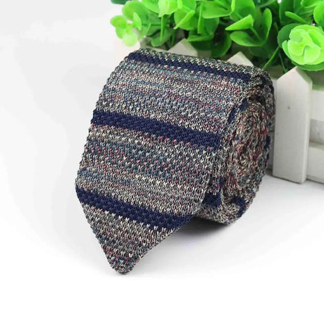 New Style Fashion Men's Colourful Tie Knit Knitted Ties Necktie Normal Slim Classic Woven Cravate Narrow Neckties