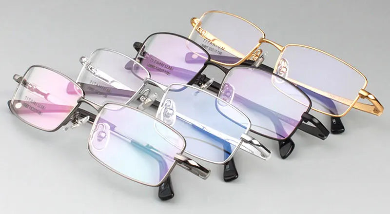 Full Rim Pure Titanium Eyeglasses Frame for Men Optical Glasses Frame Prescription Eyewear Spectacles 9867 Alloy Fashion Frame