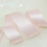 (25 yards/roll) Light Pink Single Face Satin Ribbon Wholesale Gift Wrapping Christmas ribbons