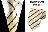 New Design Paisley Plaid Jacquard Woven Silk Mens Ties Neck Tie 8cm Striped Ties for Men Business Suit Business Wedding Party