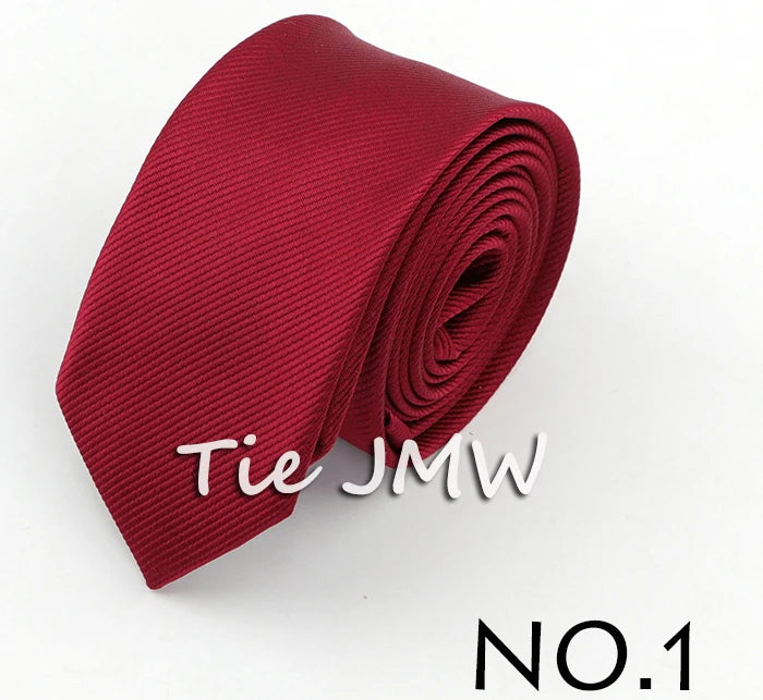 Men Solid Classic Ties Formal Striped Business 6cm Slim Necktie for Wedding Tie Skinny Groom Cravat