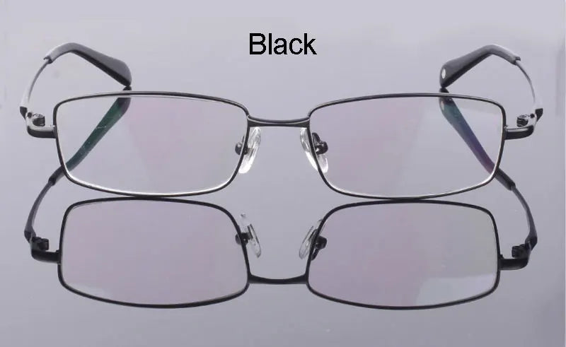 Handoer Men Eyeglasses Frame Pure Titanium Optical Glasses Prescription Spectacles Full Rim Eyewear Metal Frame Glasses Frame
