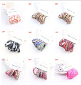 6PCS/Sett Cute Girls Elastic Hair Bands Scrunchies Ponytail Holder Rubber Bands Hair Ties Sweet Kids Hair Rope Hair Accessories