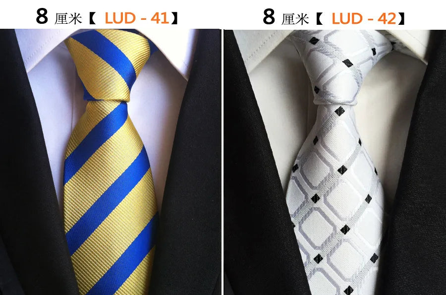 68 Colors NEW 8cm Tie for Man  Tie Luxury Striped Flower Business Neck Tie Suit Cravat Wedding Party Necktie Men Gift