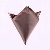 Satin Handkerchief For Men Candy Color Mens Suits Pocket Square Business Chest Towel Hanky Suit Napkin Solid  Sale