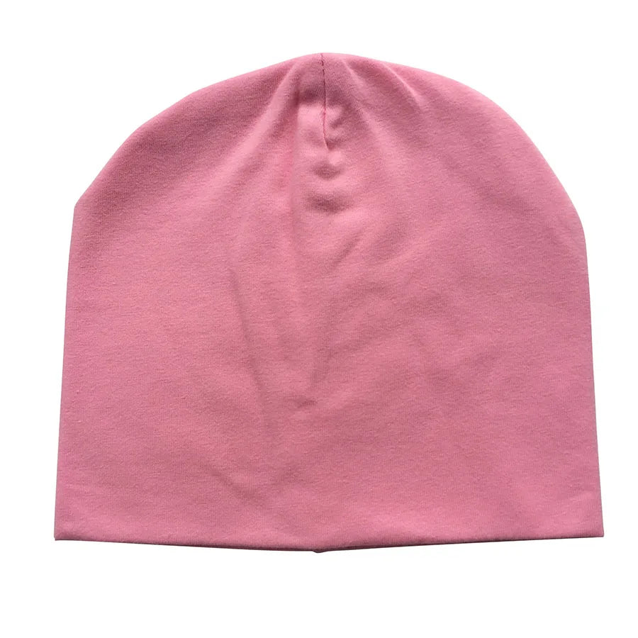 Cotton Newborn Baby Hat Girl Boy Cap Newborn 0-2Years Kids Beanie Candy Color White Black Cotton Casual Nightcap Children Cap