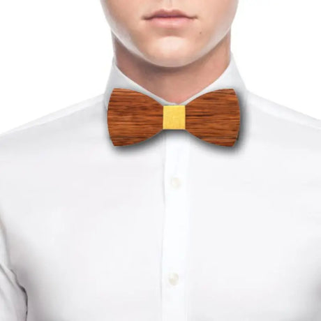 Bow Tie Men High Quality Wooden Bow Ties Classic Business Butterfly Solid Wood Color