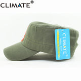 CLIMATE New Men Cool Military Caps Chinese Chairman Mao Zedong Cap Army Green Flat Top Cap The Communist Party Adult Hat Caps