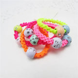5pcs/lot Hair rubber band accessories cheapest rezinochki wholesale fluorescence candy colors hair elastics