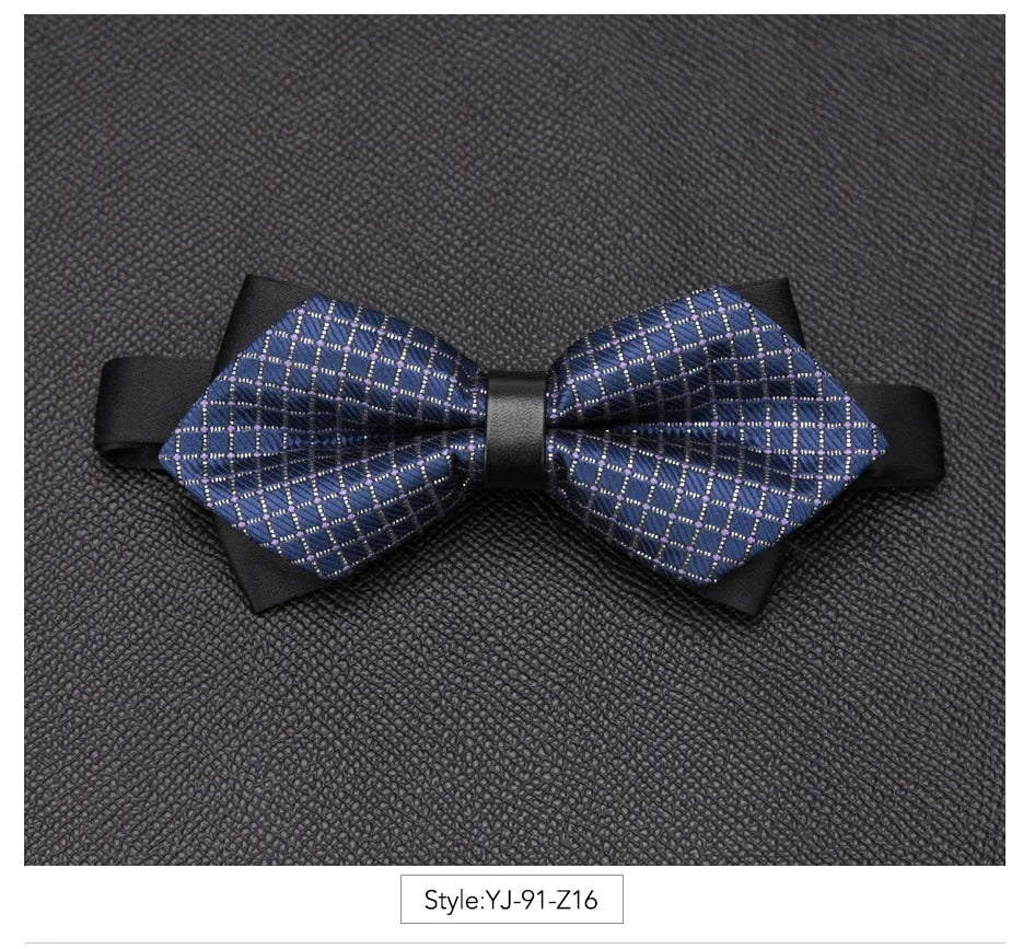 Men Bowtie Newest Butterfly Knot Mens Accessories Luxurious Bow Tie Black Cravat Formal Commercial Suit Wedding Ceremony Ties