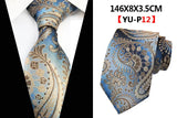 New Design Paisley Plaid Jacquard Woven Silk Mens Ties Neck Tie 8cm Striped Ties for Men Business Suit Business Wedding Party