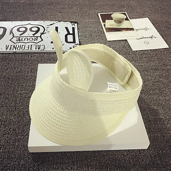 Cartoon Floppy Sun Hat for Kids Summer Beach Cap Sunshade Visor Top Unisex Baby Girl Boy Children's Sun Protection Accessory