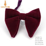 Men's Big Bow Ties For Women Men Micro Suede Bowtie Candy Solid Corduroy Butterfly Soft Lithe Gravata Wedding Party Tie Bowknot