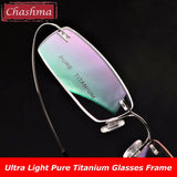 Titanium Eyewear armacao para oculos de grau Frameless Titanium Alloy Eye Glasses Frame Optical Glasses Frames for Women and Men