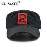 CLIMATE New Men Cool Military Caps Chinese Chairman Mao Zedong Cap Army Green Flat Top Cap The Communist Party Adult Hat Caps