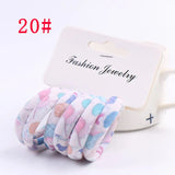 6PCS/Sett Cute Girls Elastic Hair Bands Scrunchies Ponytail Holder Rubber Bands Hair Ties Sweet Kids Hair Rope Hair Accessories