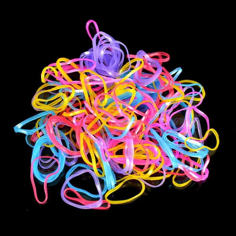 YWHUANSEN About 1000pcs/bag (small package) New Child Baby TPU Hair Holders Rubber Band Elastics Girl's Tie Gum Hair Accessories