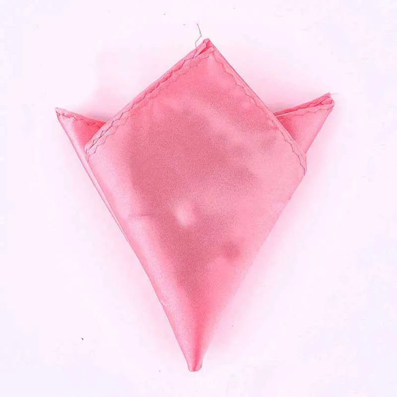 Satin Handkerchief For Men Candy Color Mens Suits Pocket Square Business Chest Towel Hanky Suit Napkin Solid  Sale