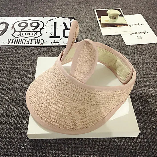 Cartoon Floppy Sun Hat for Kids Summer Beach Cap Sunshade Visor Top Unisex Baby Girl Boy Children's Sun Protection Accessory