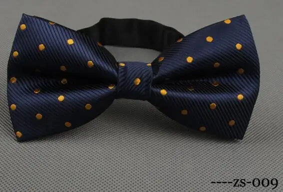 RBOCOTT Men's Bow Tie Gold Paisley Bowtie Business Wedding Bowknot Dot Blue And Black Bow Ties For Groom Party Accessories