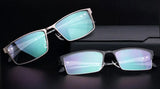 Men Titanium Alloy Eyeglasses Frame for Men Eyewear Flexible Temples Legs IP Electroplating Alloy Material,Full Rim and Half Rim