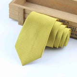 Formal Skinny Size Necktie 2.5inch Groom Gentleman Narrow Ties Men Wedding Party Polyester Gravata 6cm Width