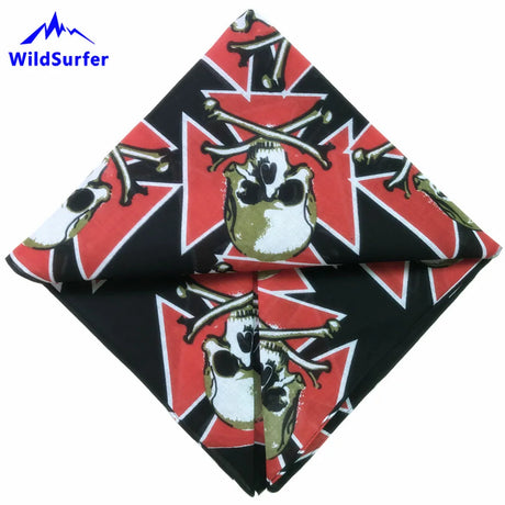 Skull Hiking Scarves Outdoor Cotton Bandana Running Neck Scarf Cycling Balaclava Headband Fishing Mask Hip Hop Headwear