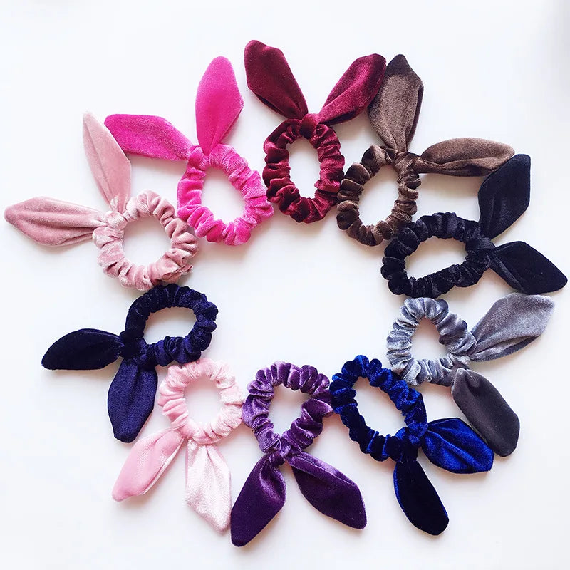 Velvet Scrunchie Women Girls Elastic Hair Rubber Bands Accessories Gum For Women Tie Hair Ring Rope Ponytail Holder Headdress