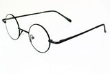 60s Vintage 38mm small Round Eyeglass Frames Spring Hinges myopia Rx able Glasses Spectacles come with Customed clear lenses