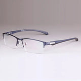 Men Titanium Alloy Eyeglasses Frame for Men Eyewear Flexible Temples Legs IP Electroplating Alloy Material,Full Rim and Half Rim