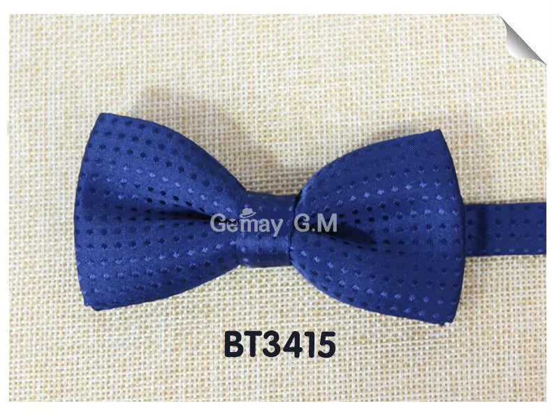 NEW Dots Children Bowtie Fashion Neckwear Adjustable Unisex Bow Tie for Boy and Girl Polyester Pre-Tied