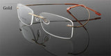Titanium Eyewear armacao para oculos de grau Frameless Titanium Alloy Eye Glasses Frame Optical Glasses Frames for Women and Men