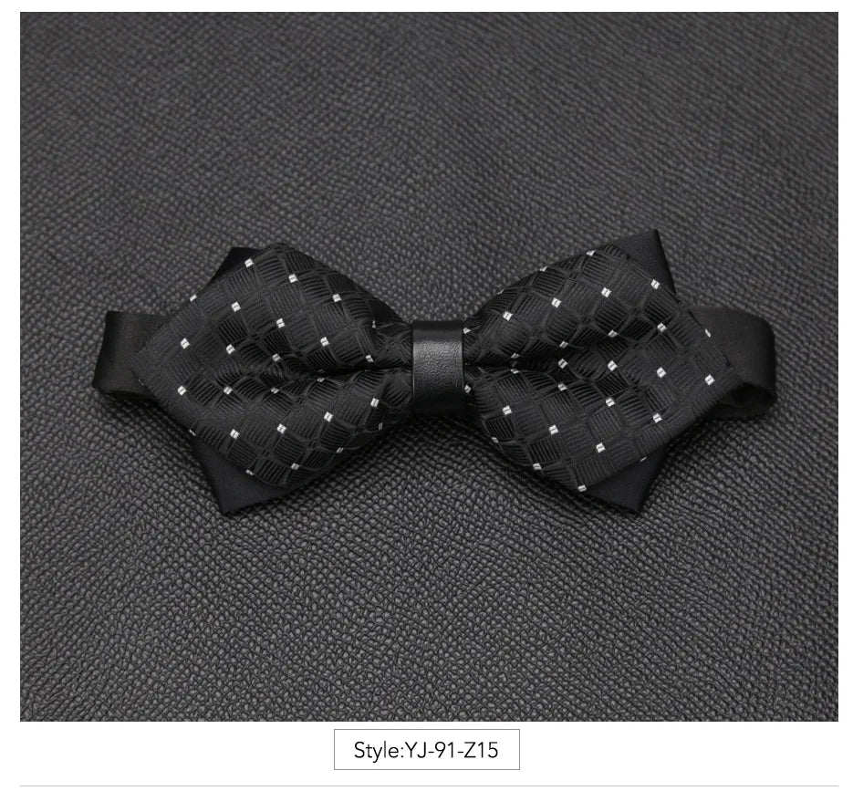 Men Bowtie Newest Butterfly Knot Mens Accessories Luxurious Bow Tie Black Cravat Formal Commercial Suit Wedding Ceremony Ties