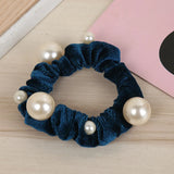 New Women arrival Velvet pearl Elastic Hair Ropes Scrunchies Girls' No Crease Hair Ties Women Hair Accessories