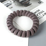 High Elasticity Telephone Coil Hairbands Women Spiral Hair Ties Girls Hair Rings Rope Solid Color Hair Accessories Gum Scrunchy