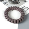 High Elasticity Telephone Coil Hairbands Women Spiral Hair Ties Girls Hair Rings Rope Solid Color Hair Accessories Gum Scrunchy