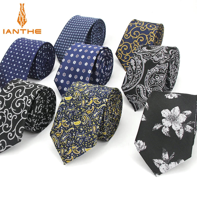 6cm Brand New Mens Cotton Casual Necktie Wedding Groom Leaf Neck Ties For Man Birds Print Gravatas Business Classic Neckwear